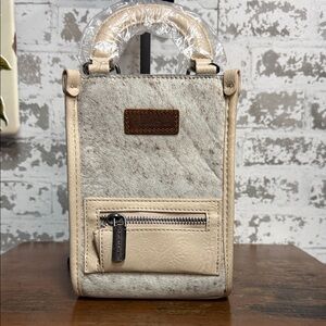 Montana West Cream and Brown Mini Bag